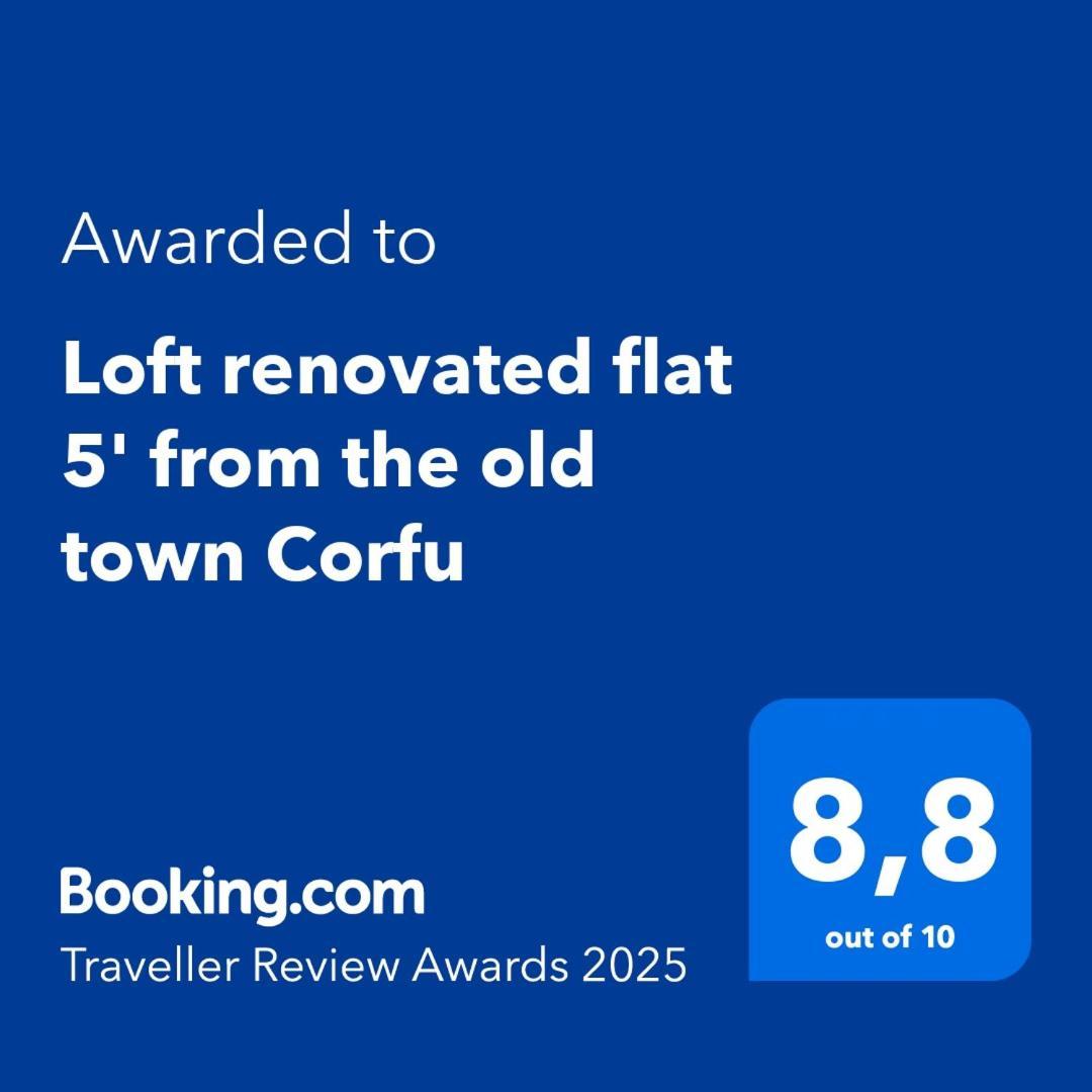 Loft Renovated Flat 5' From The Old Town Corfu Apartman Corfu  Kültér fotó